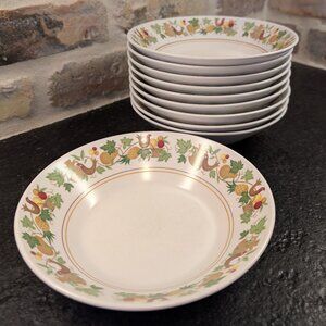 Share (10) Noritake Progression HOMECOMING 7 1/2" Coupe Soup Bowls 1970s Japan